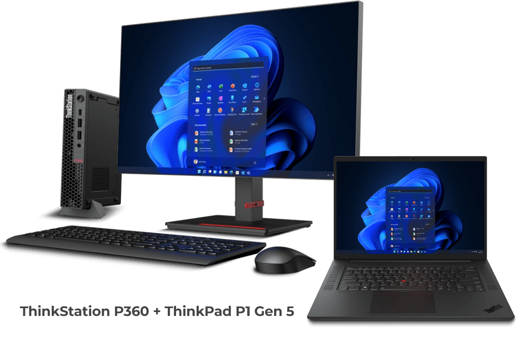 ThinkStation P360 + ThinkPad P1 Gen 5