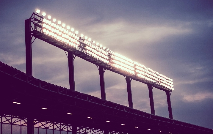 Sports stadium lights.